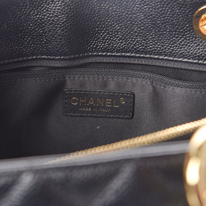 Chanel Caviar Quilted Grand Shopping Tote GST Black 6 of 10