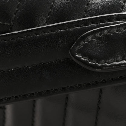 Prada Soft Calfskin Impunture Diagramme Flap Top Handle Bag Black 14 of 15