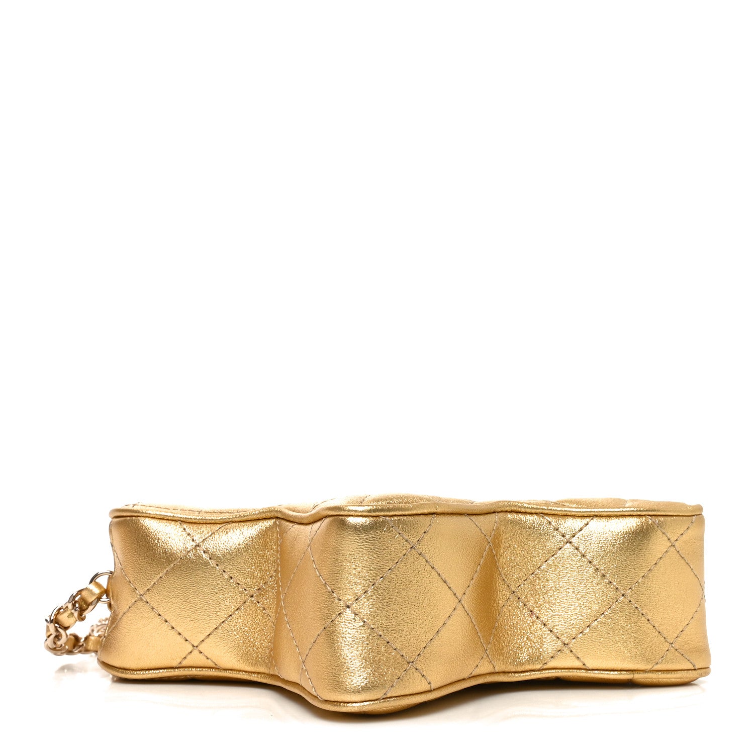 Chanel Metallic Lambskin Quilted Walk Of Fame Star Bag Gold