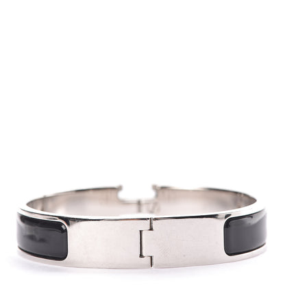 Hermes Enamel Narrow Clic Clac H Bracelet PM Black 4 of 5