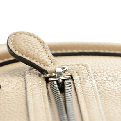 Celine Drummed Calfskin Micro Luggage Dune 5 of 8