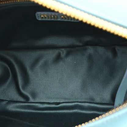 Miu Miu Calfskin Regular Arcadie Top Handle Bag Aqua 5 of 9