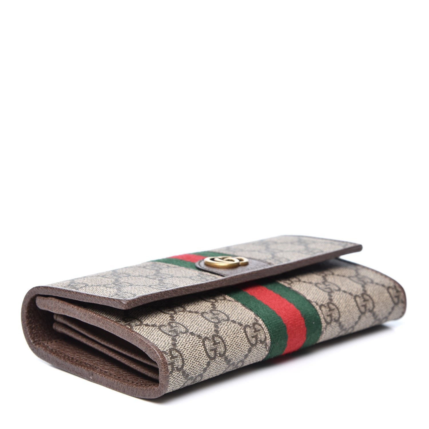 Gucci X DISNEY GG Supreme Monogram Web Three Little Pigs Ophidia Continental Wallet Beige New Acero 3 of 9