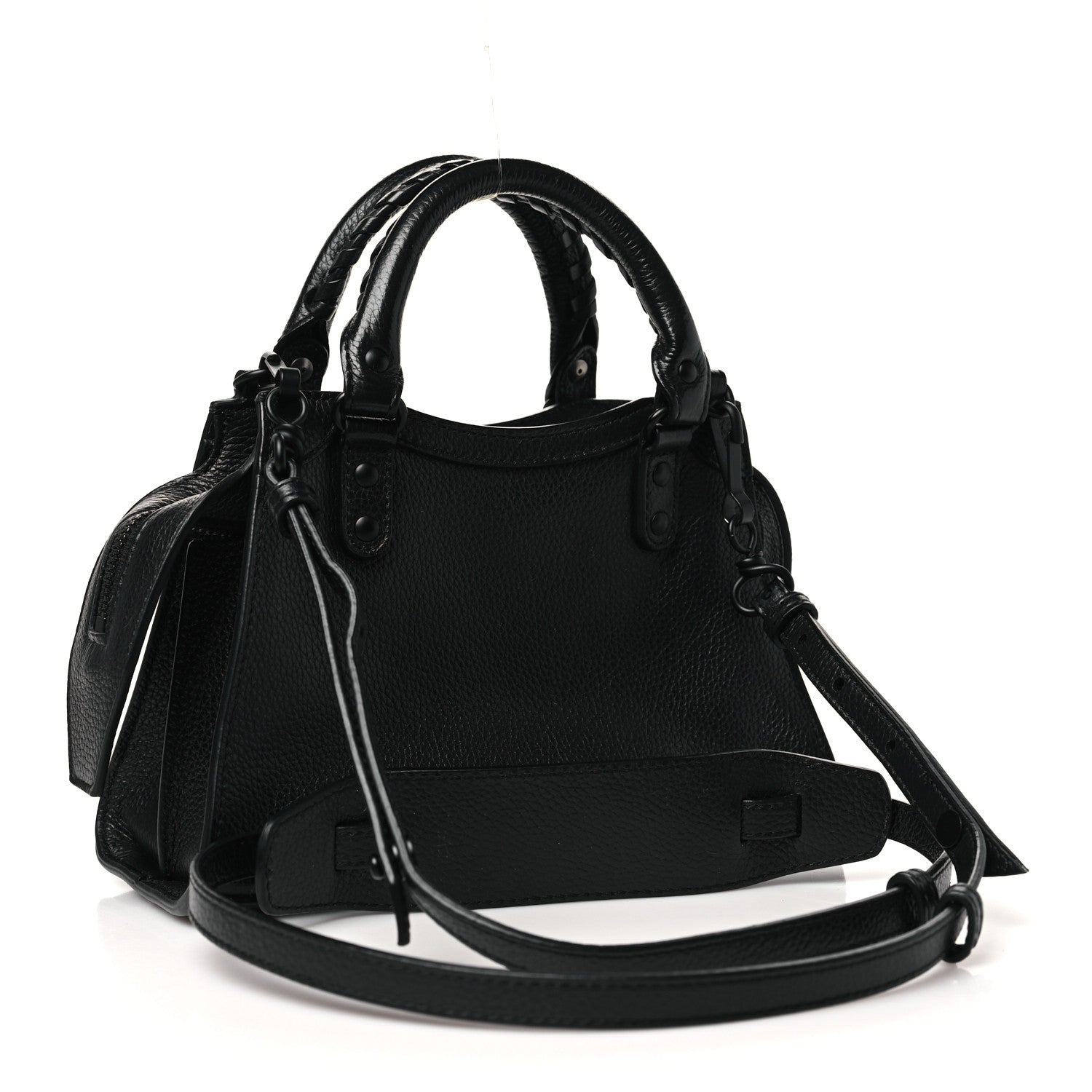 Balenciaga Grained Calfskin Neo Classic Black Hardware Mini City Black 3 of 11