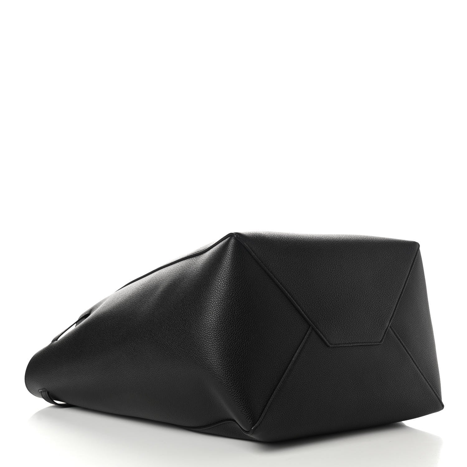 Celine Soft Grained Calfskin Medium Belt Cabas Phantom Black 4 of 10