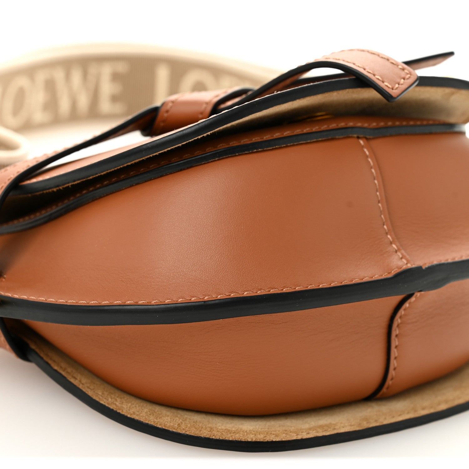 Loewe Calfskin Jacquard Mini Gate Dual Bag Tan 8 of 9