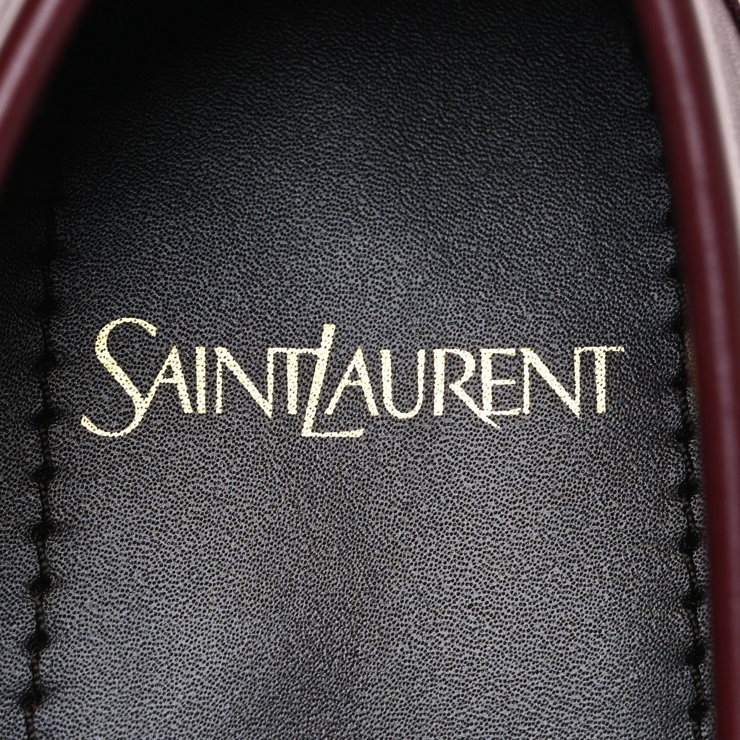Saint Laurent Vitellino Lux Laurent 05 Mocassins 36.5 Vendome Red 9 of 10