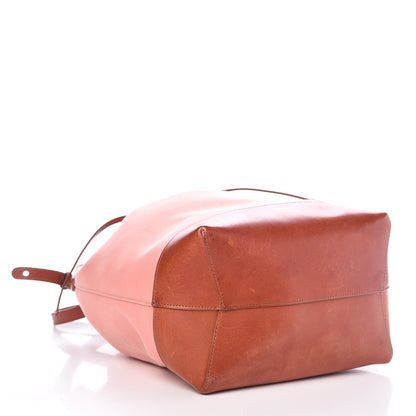Mansur Gavriel Canvas Calfskin Bucket Bag Blush Moss 4 of 11