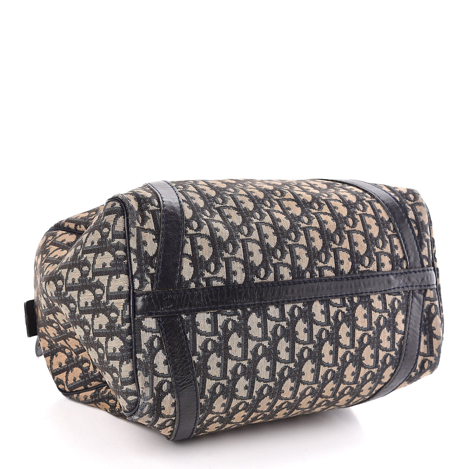 Christian Dior Monogram Boston Navy Blue 4 of 12