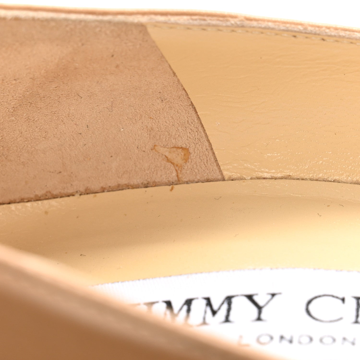 Jimmy Choo Patent Napa Sepia Platform Pumps 38 Beige Black 8 of 10