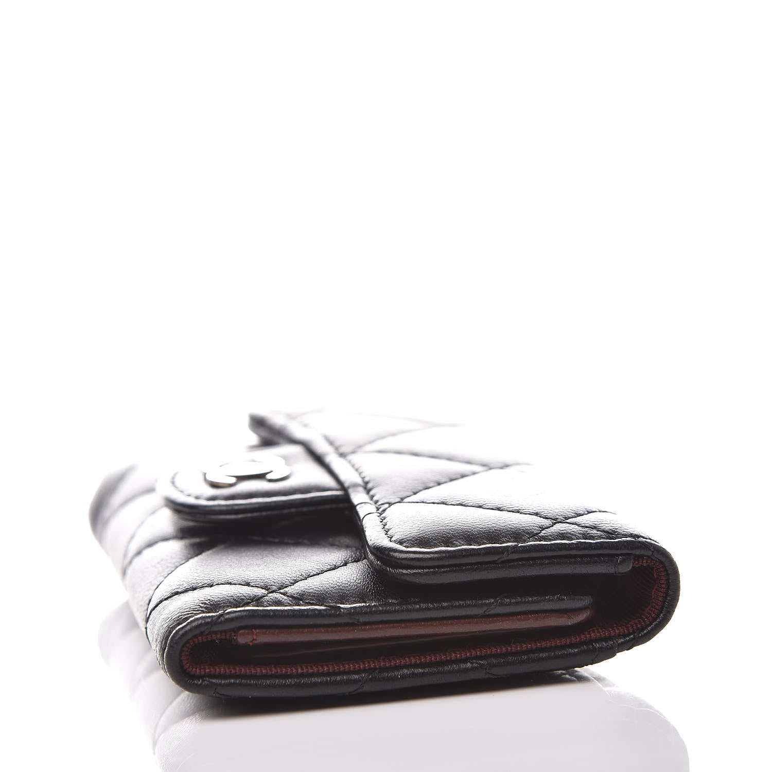 Chanel Lambskin Quilted 6 Key Holder Black 11 of 13