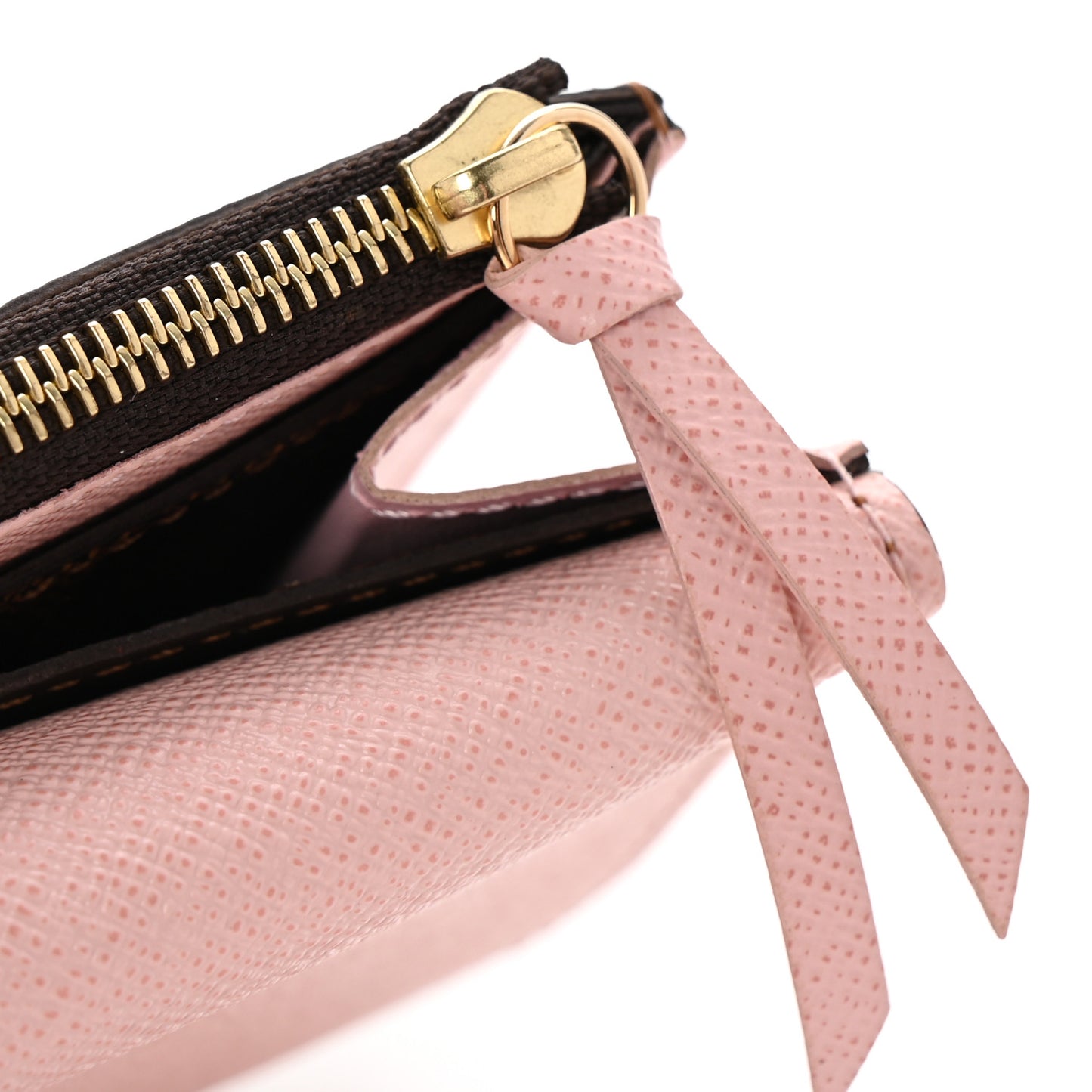 Damier Ebene Emilie Wallet Rose Ballerine