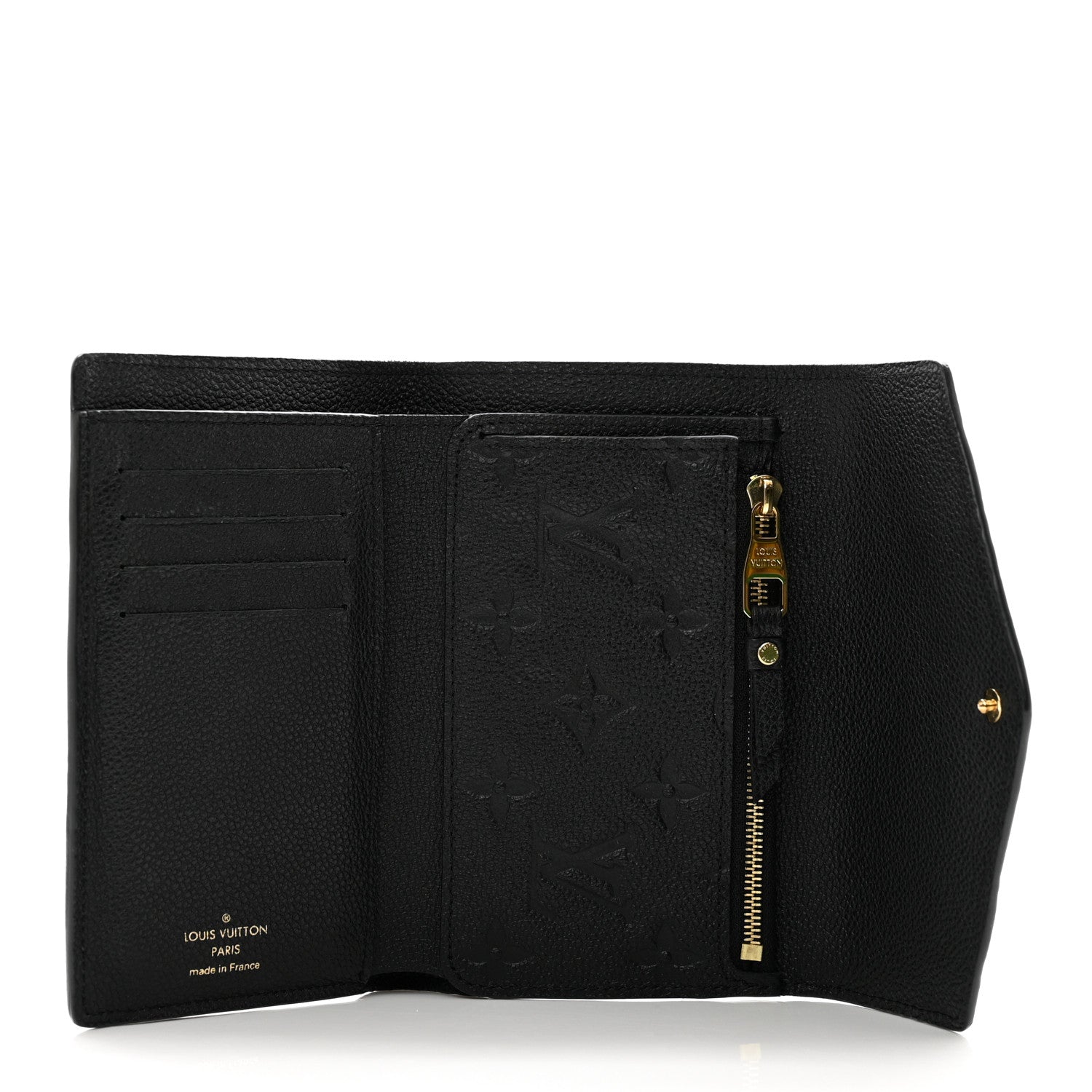 Louis Vuitton Empreinte Compact Curieuse Wallet Black 5 of 6