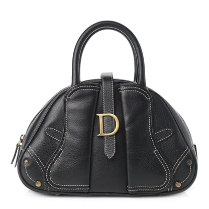 Christian Dior Calfskin Saddle Bowler Black 1 of 13