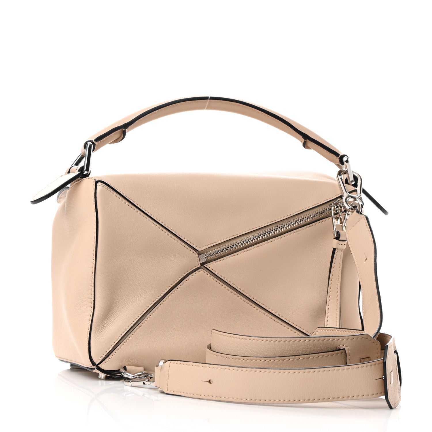 Loewe Calfskin Small Puzzle Bag Ash 2 of 10
