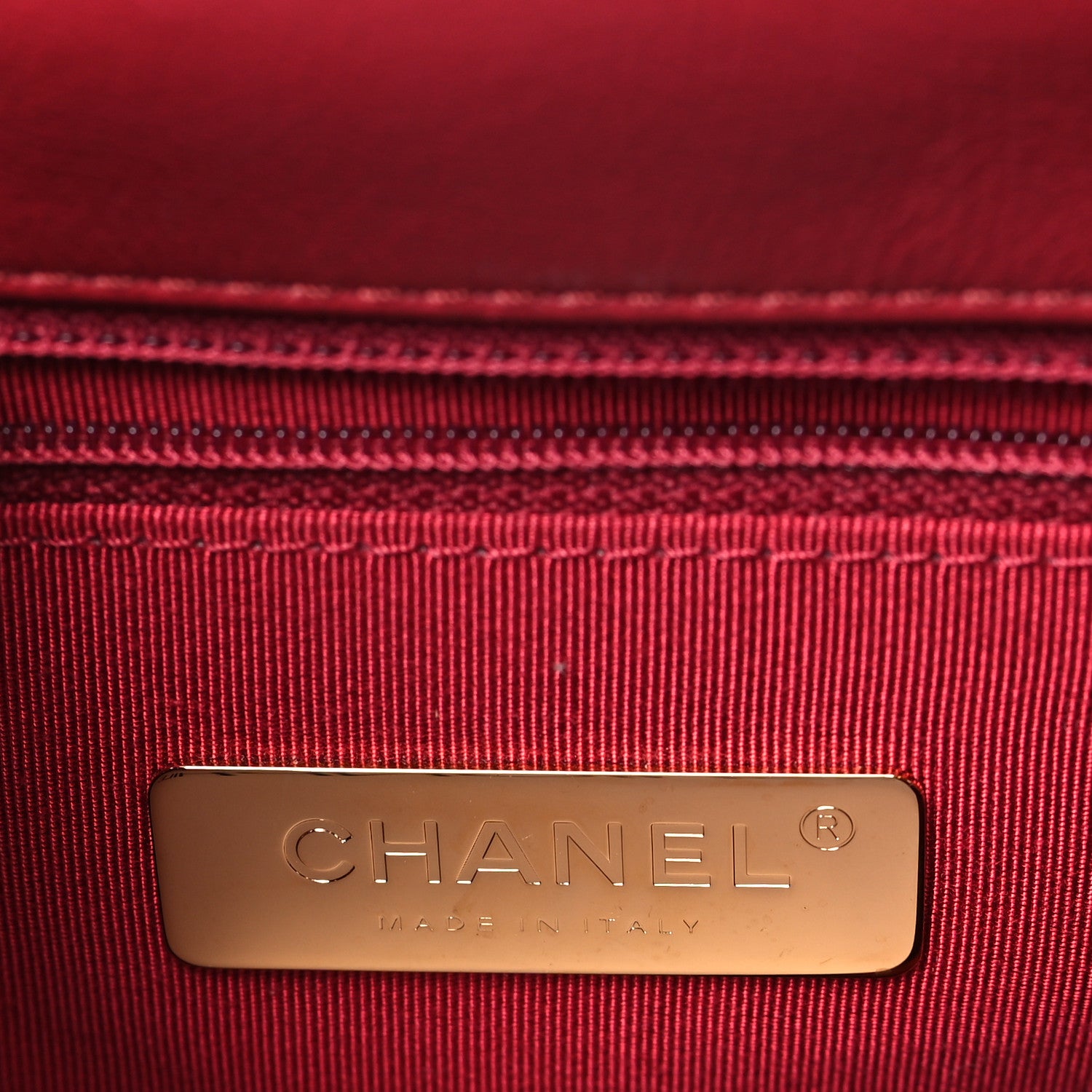 Chanel Goatskin Quilted Chanel 19 Flap Red 6 of 9