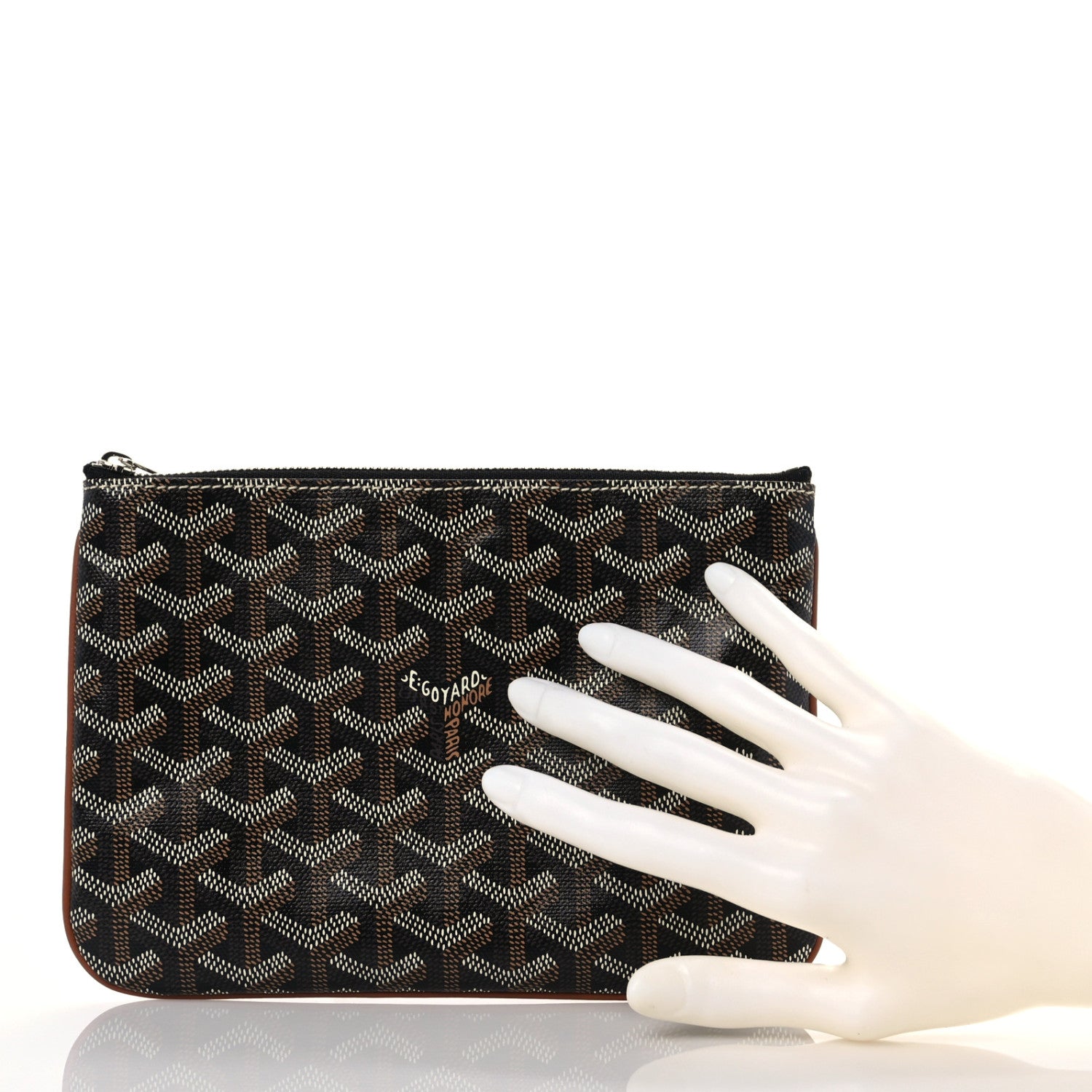 Goyard Goyardine Senat Pochette PM Black Gold 2 of 6
