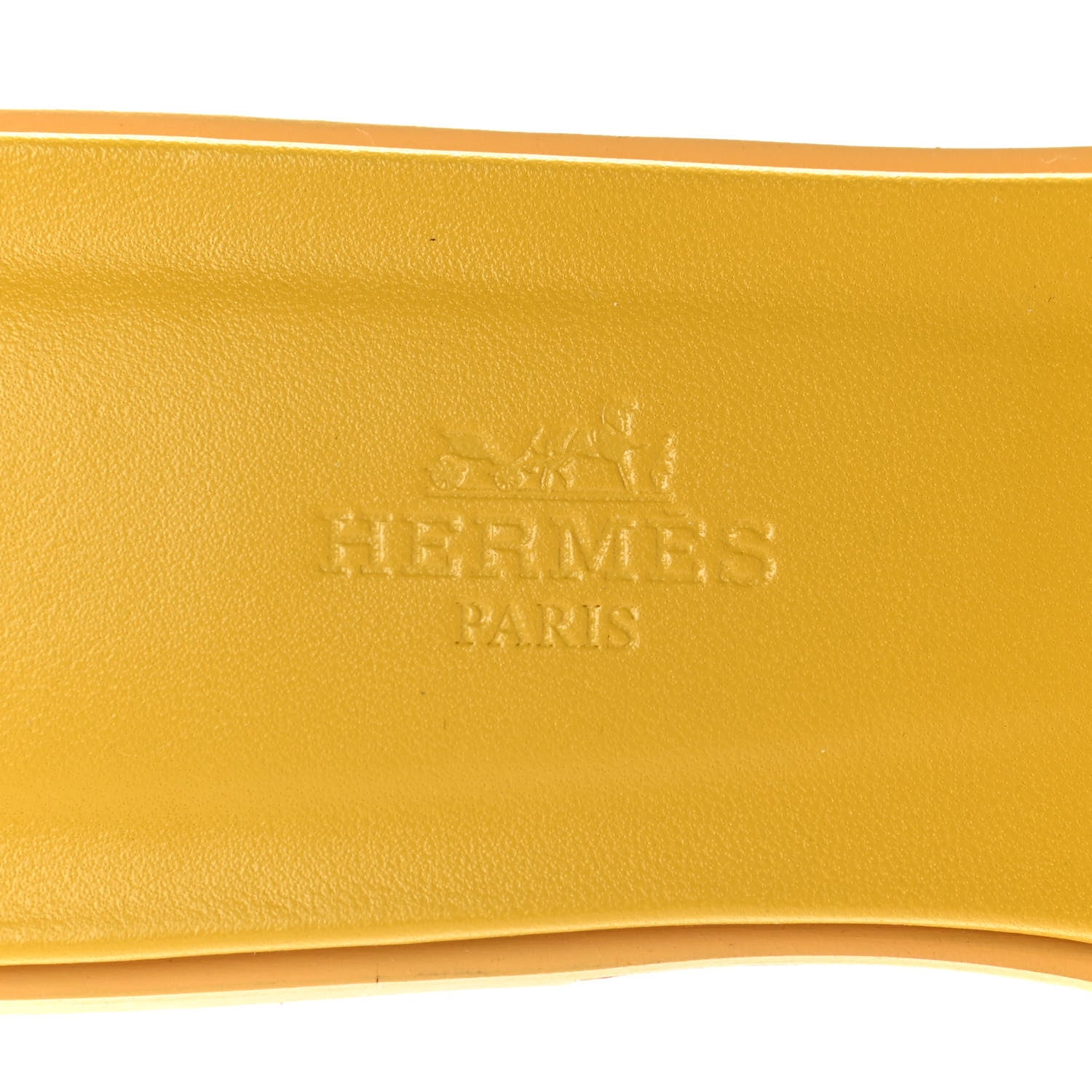 Hermes Epsom Oran Sandals 37 Jaune Sable 7 of 8