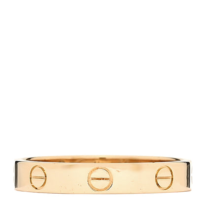 Cartier 18K Yellow Gold 3.5mm LOVE Wedding Band Ring 59 8.75 1 of 5