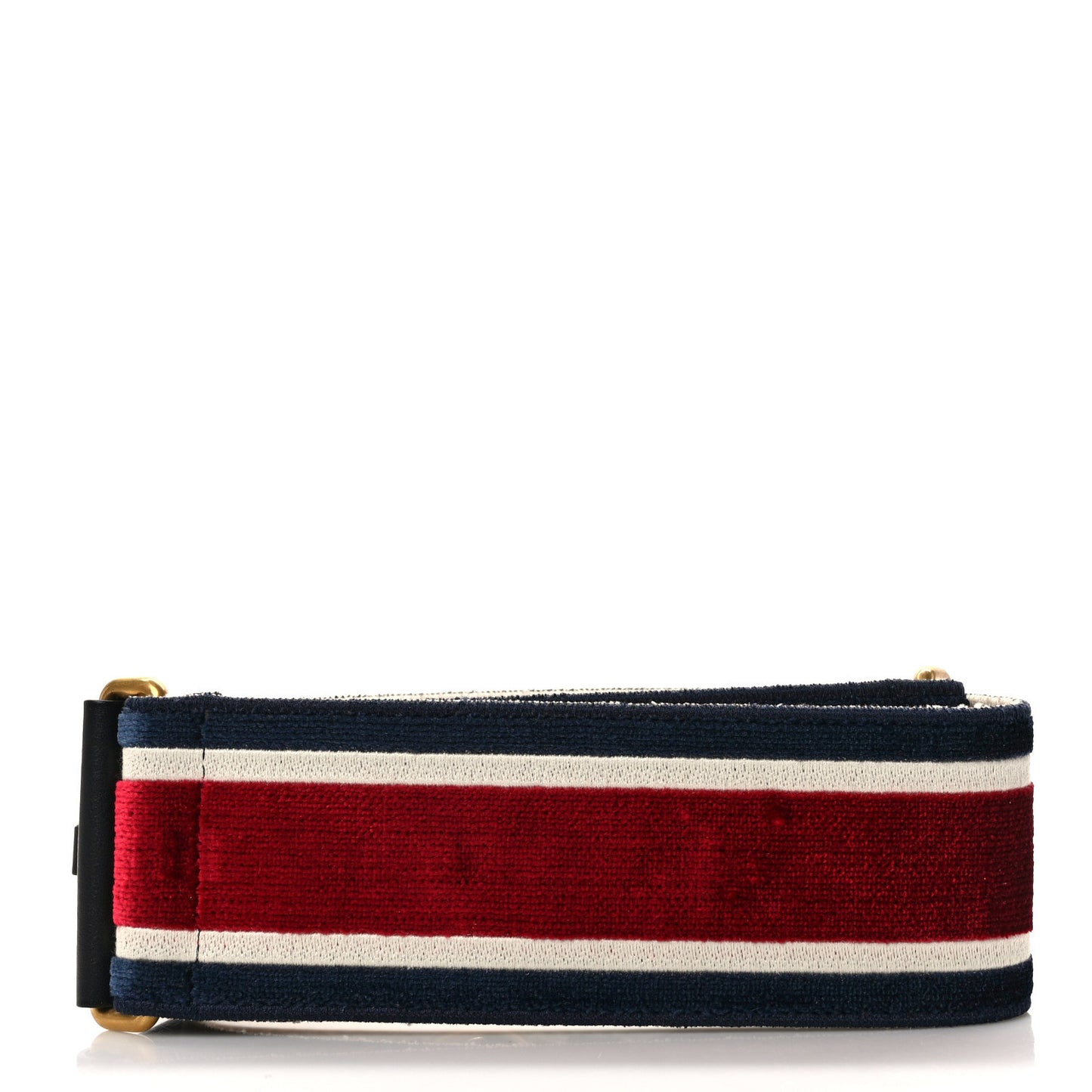 Canvas Velvet Embroidered Shoulder Strap Blue Red White