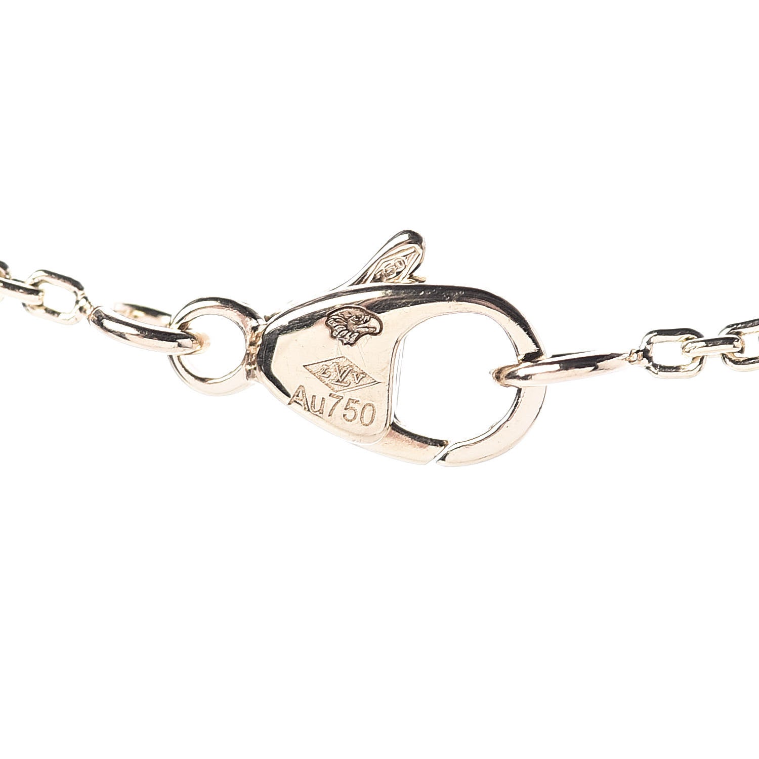 Louis Vuitton 18K Yellow Gold Diamond Idylle Blossom LV Pendant Necklace 5 of 8