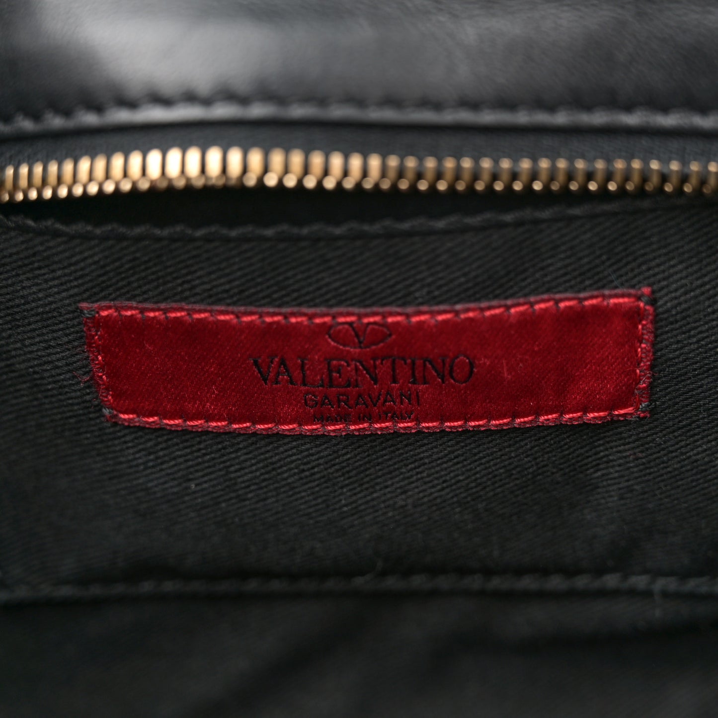 Vitello Mini Rockstud Double Handle Tote Black