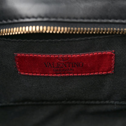 Valentino Garavani Vitello Mini Rockstud Double Handle Tote Black 6 of 9