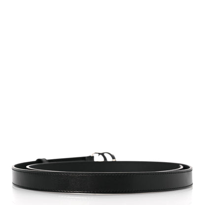 Gucci Plutone Calfskin Palladium Double G 20mm Belt 95 38 Black 2 of 6