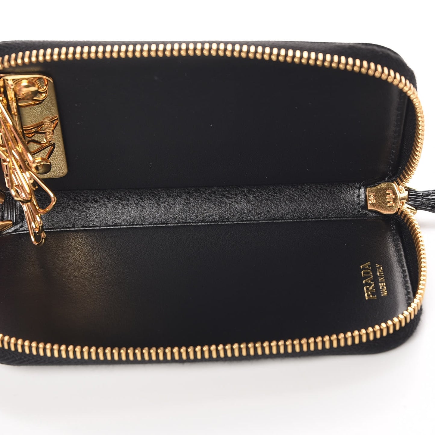Vitello Move Zip Around 6 Key Holder Black