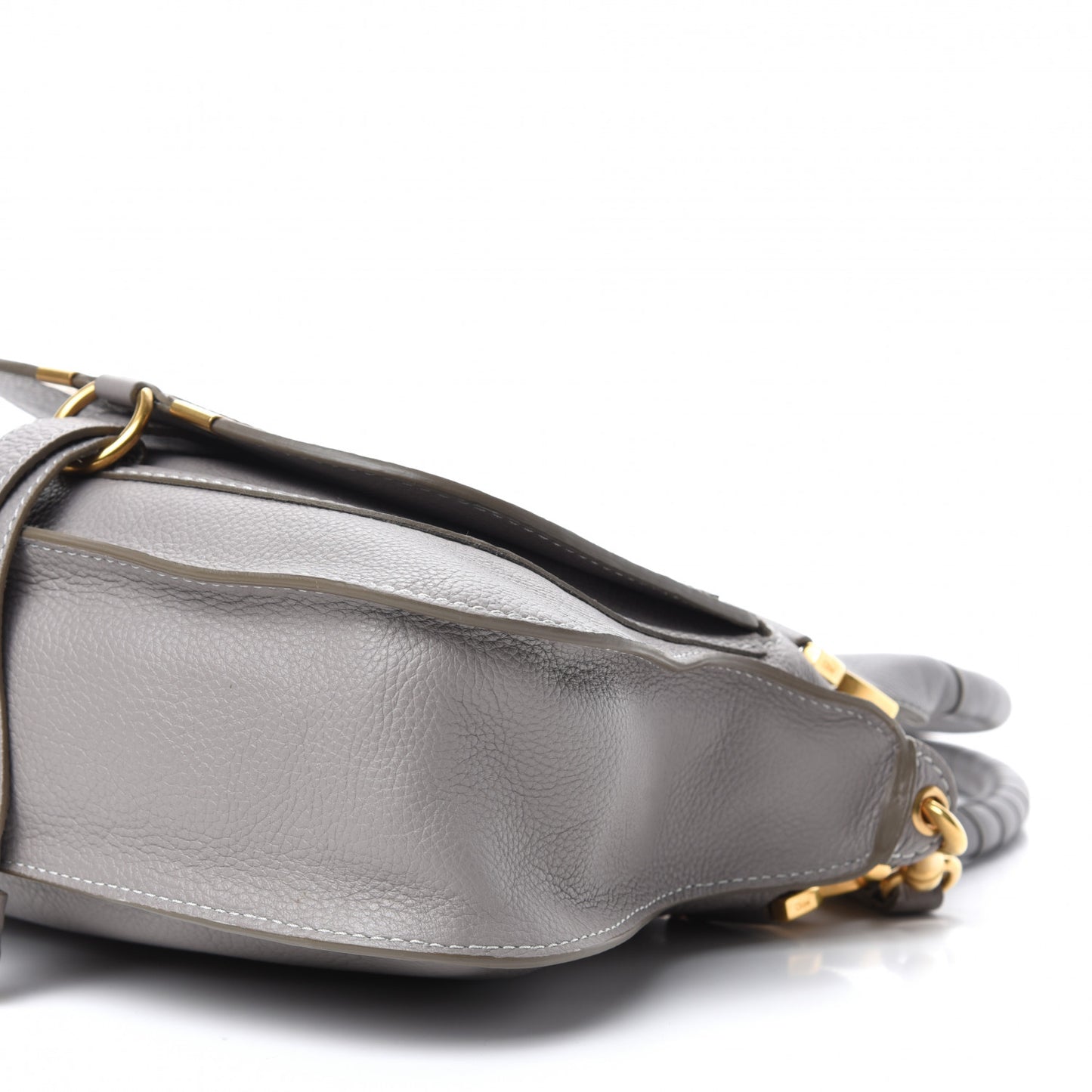 Calfskin Small Marcie Satchel Cashmere Grey