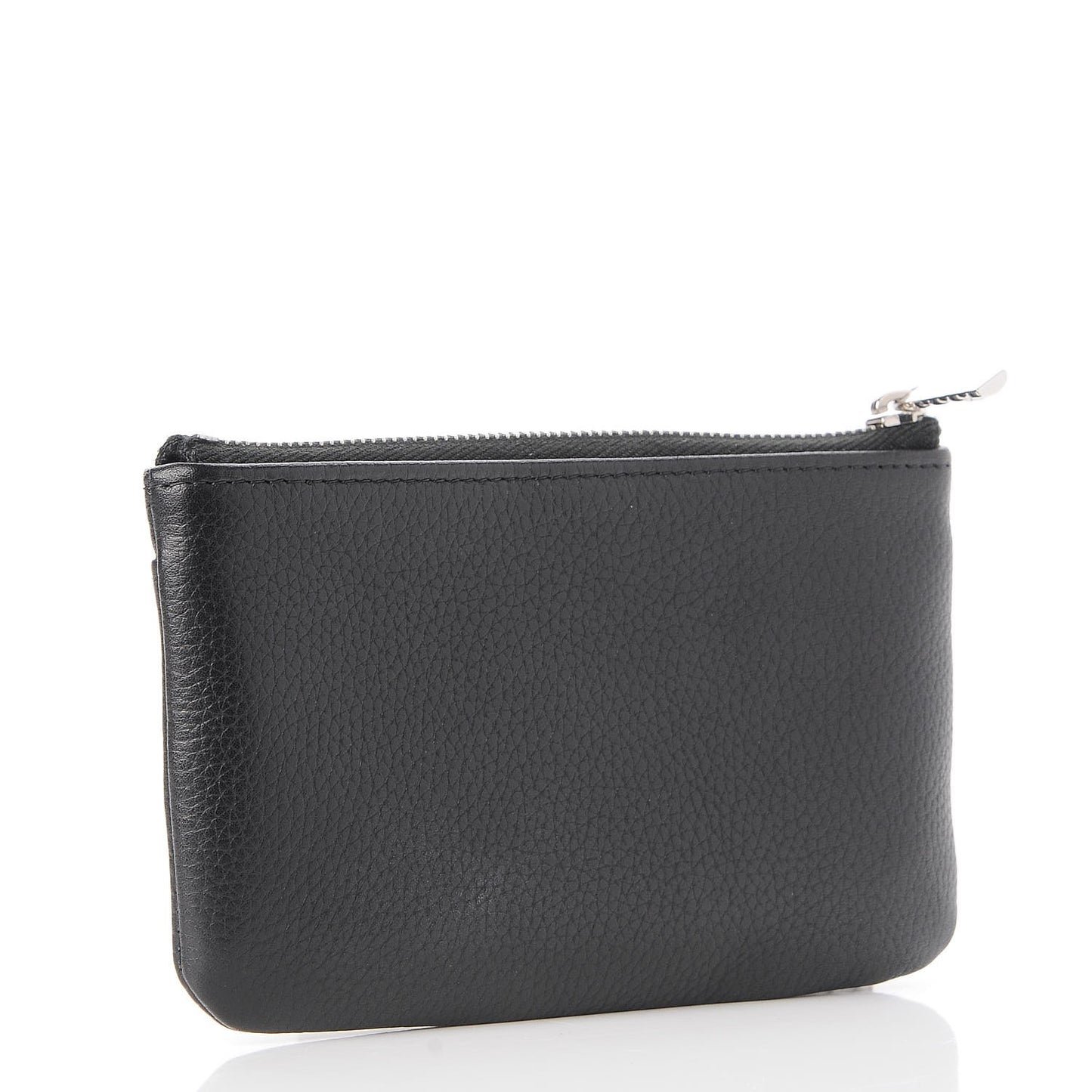 Grained Calfskin Small Neo Executive Cosmetic Case Black