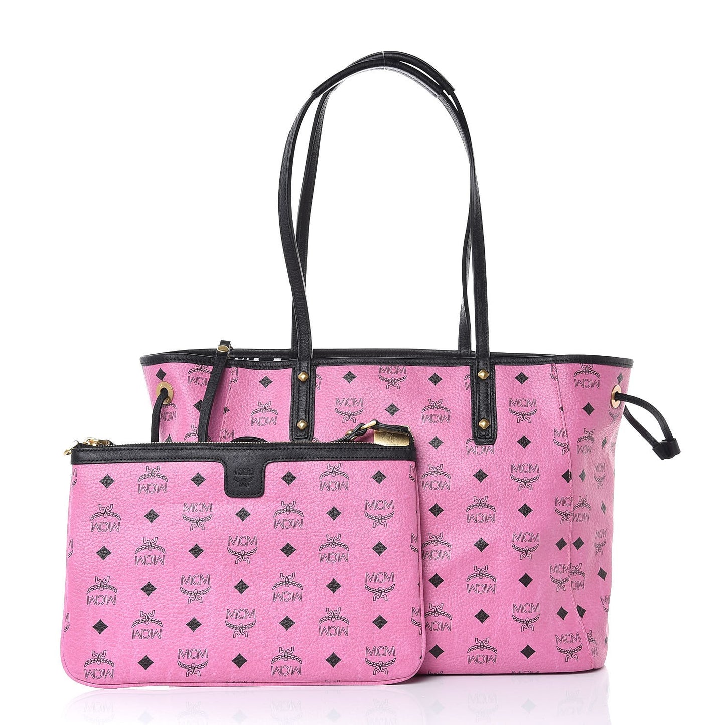 Visetos Medium Reversible Liz Shopper Tote Pink