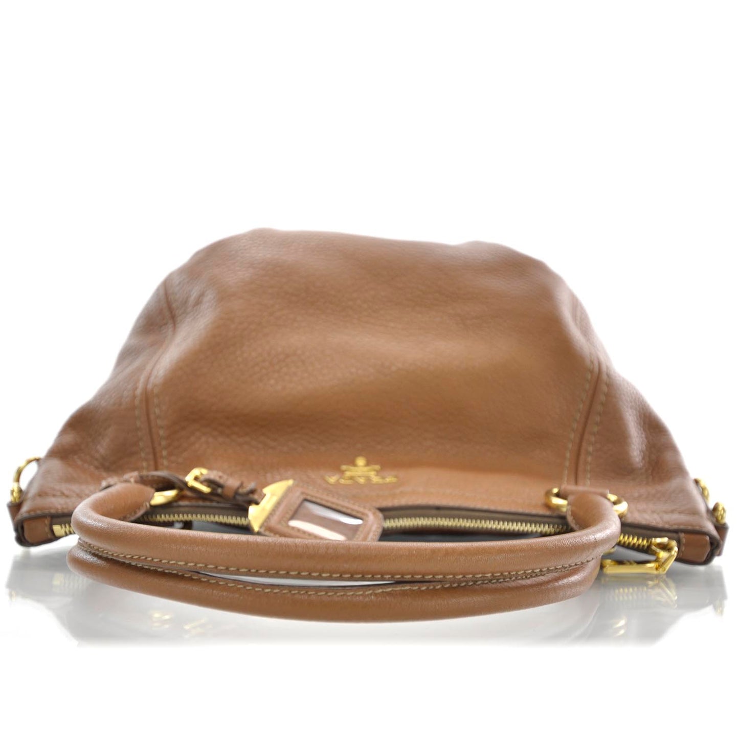 Vitello Daino Tote Brandy