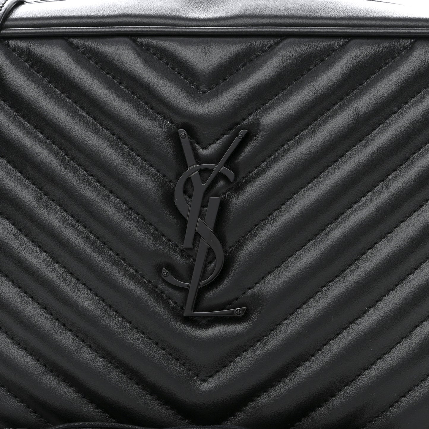 Calfskin Matelasse Monogram Monochrome Lou Camera Bag Black