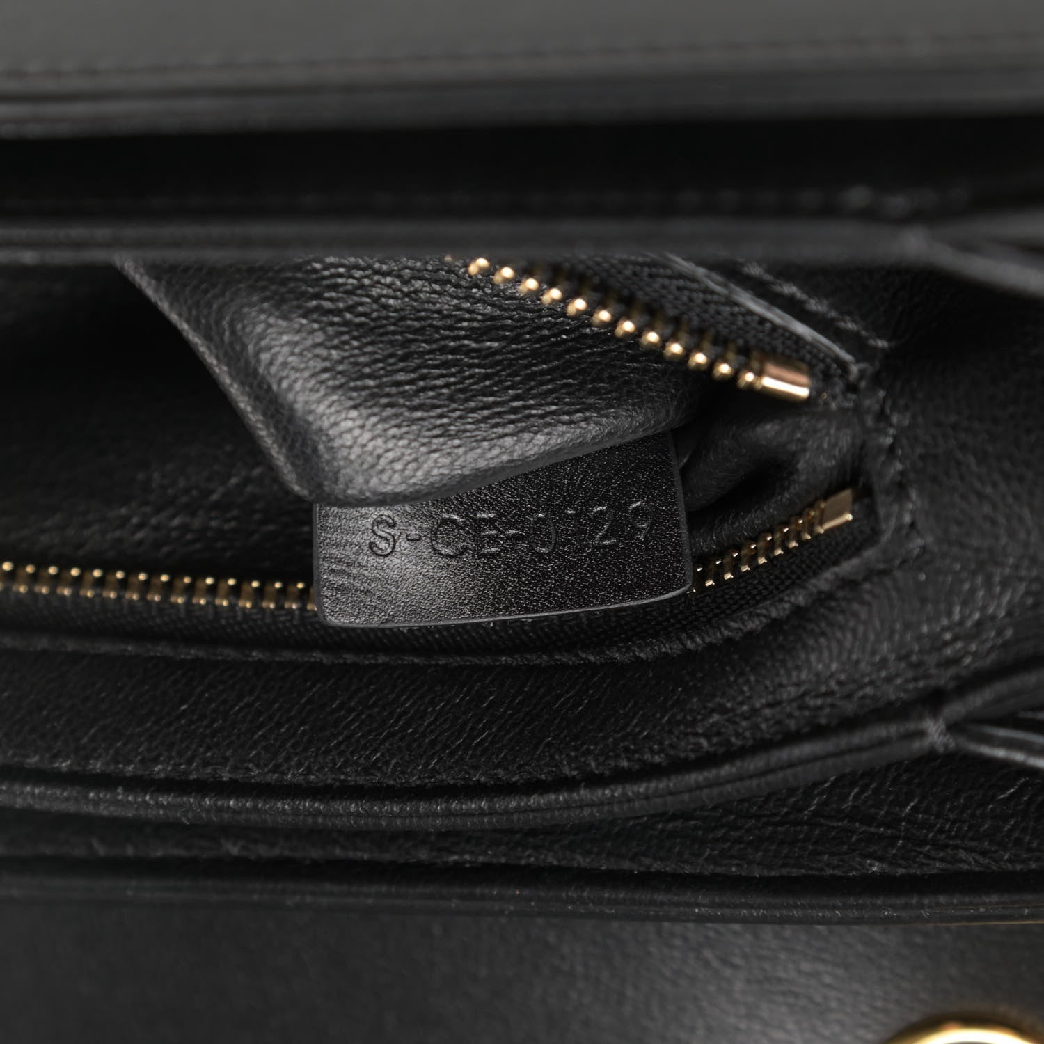 Celine Shiny Calfskin Medium C Bag Black 7 of 10