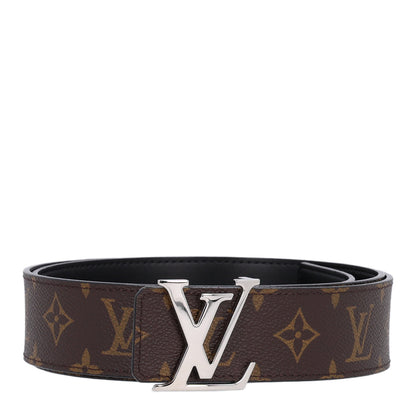 Louis Vuitton Calfskin Monogram 40mm LV Initiales Reversible Belt 105 42 Black 1 of 7