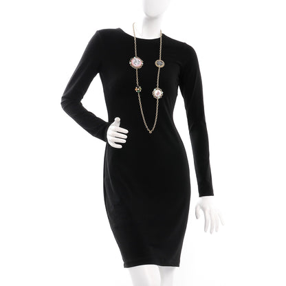 Chanel Gripoix Poured Glass Rue Cambon Necklace Gold 2 of 9