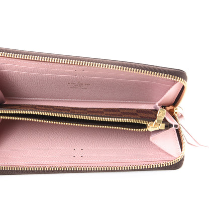 Louis Vuitton Damier Ebene Clemence Wallet Rose Ballerine 4 of 6