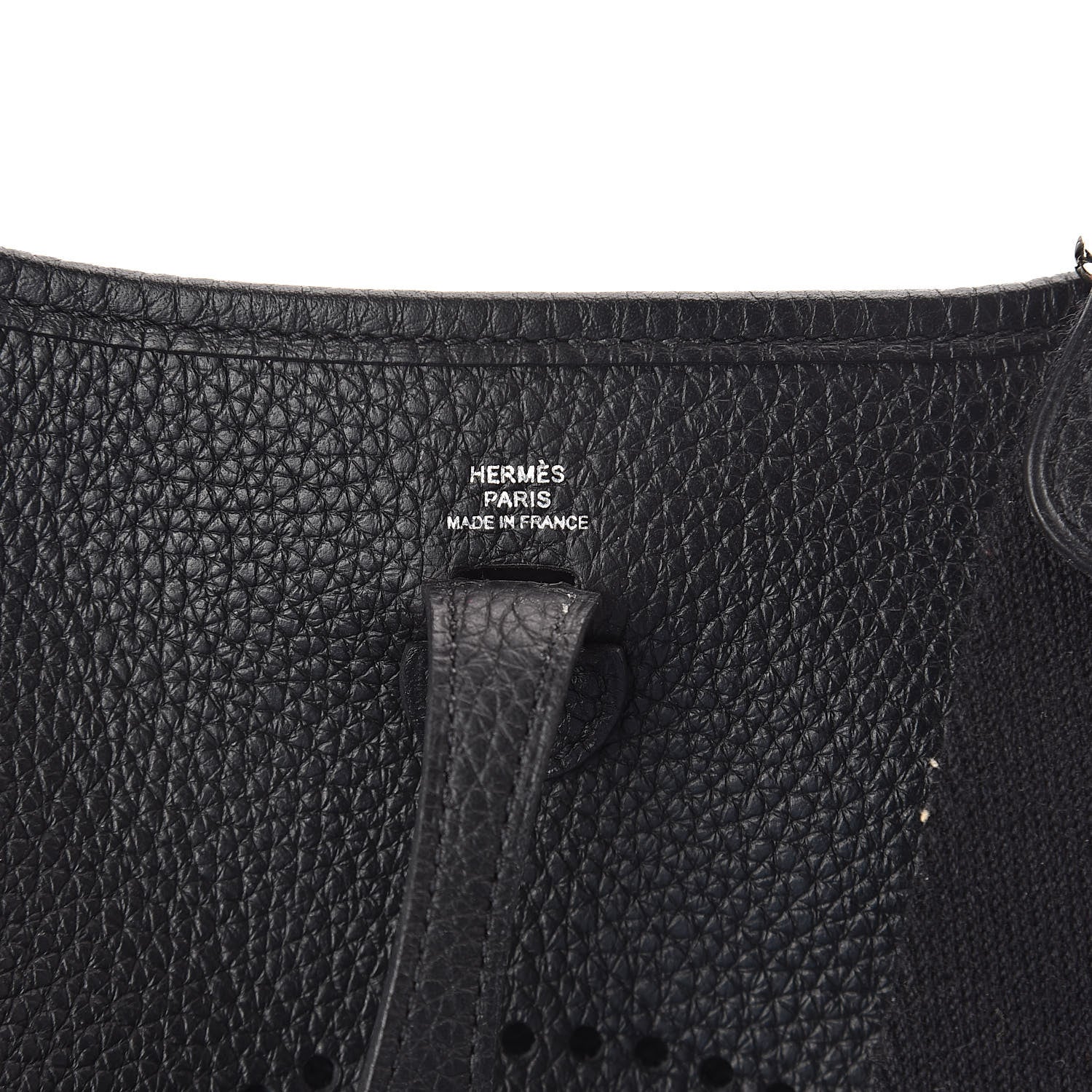 Hermes Taurillon Clemence Evelyne TPM Black 6 of 10