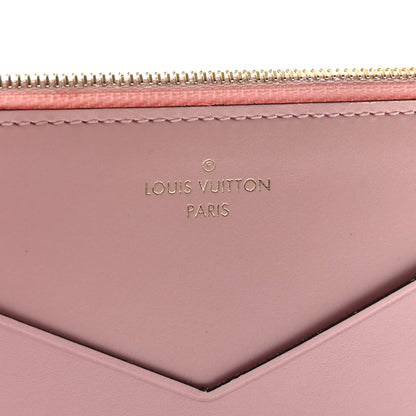 Louis Vuitton Calfskin Jeanne Wallet Zippered Insert Rose Ballerine 11 of 12
