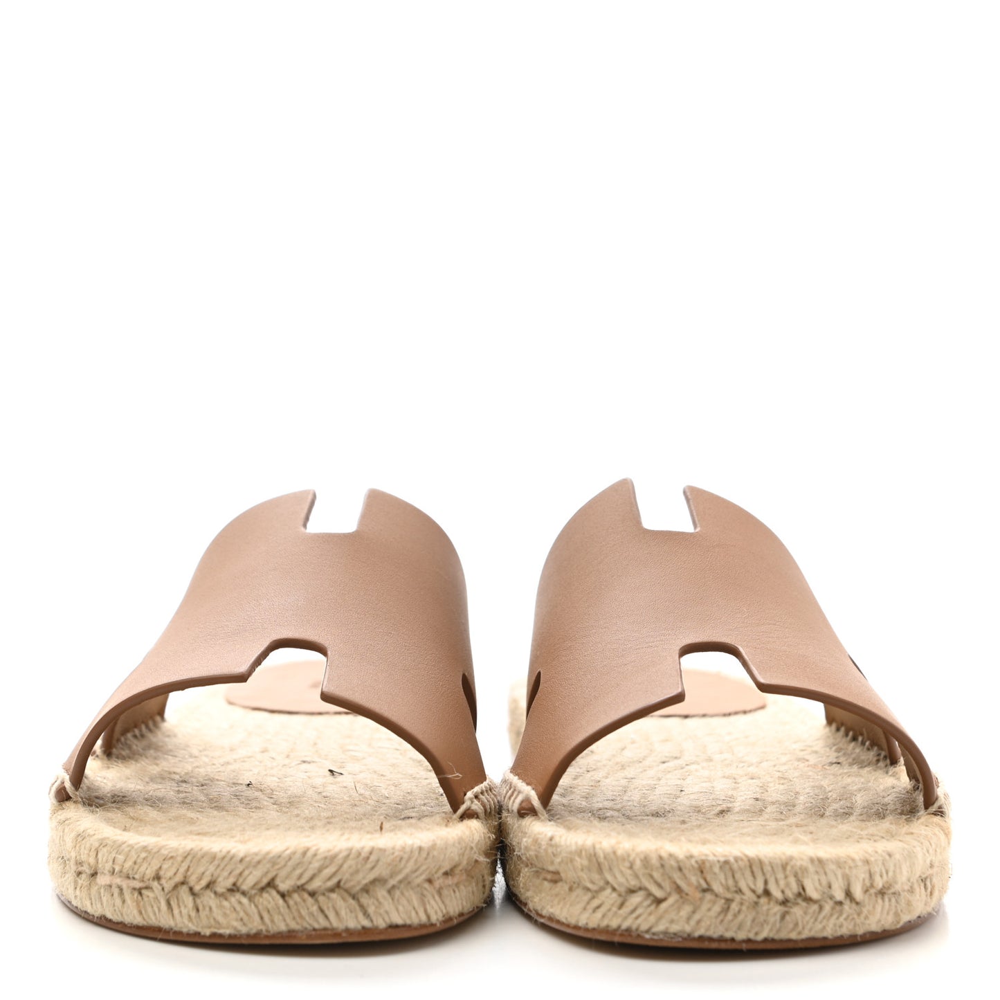Calfskin Antigua Espadrille Sandals 39 Naturel Safari