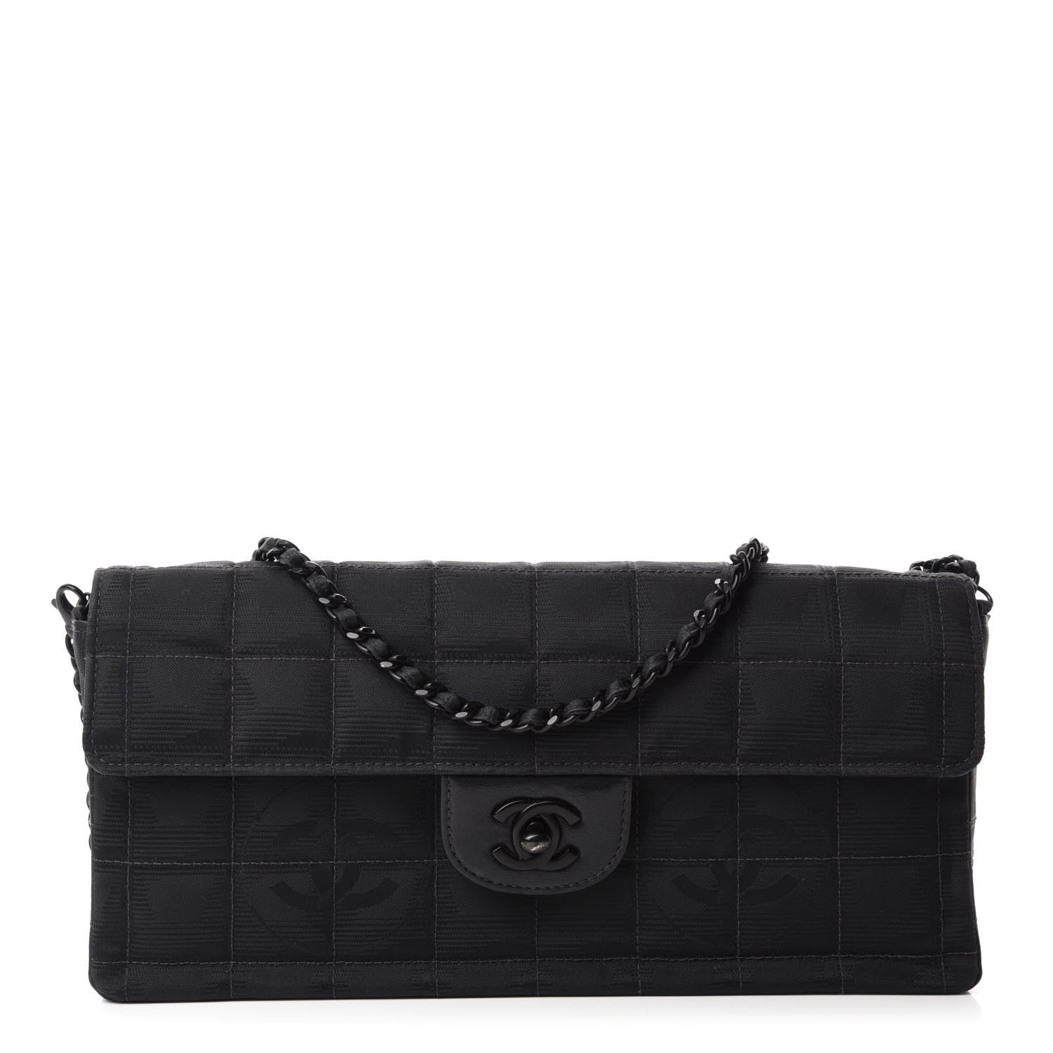 Chanel Nylon Travel East West Flap Black 1 of 14