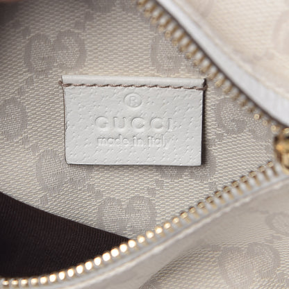Gucci GG Monogram Web Double Pocket Belt Bag White 9 of 10