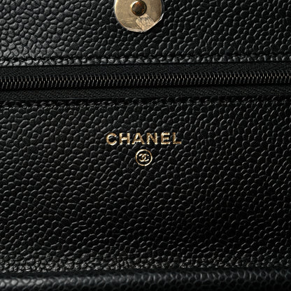 Chanel Caviar Quilted Wallet On Chain WOC Black 6 of 10