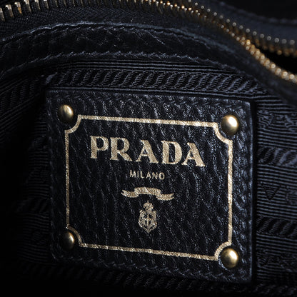 Prada Vitello Daino Tote Nero Black 7 of 9