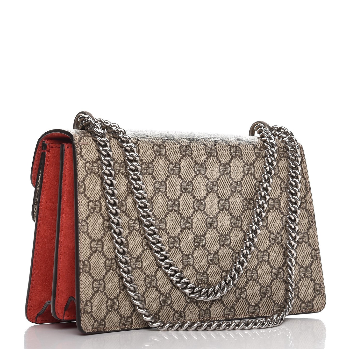 GG Supreme Monogram Small Dionysus Shoulder Bag Red