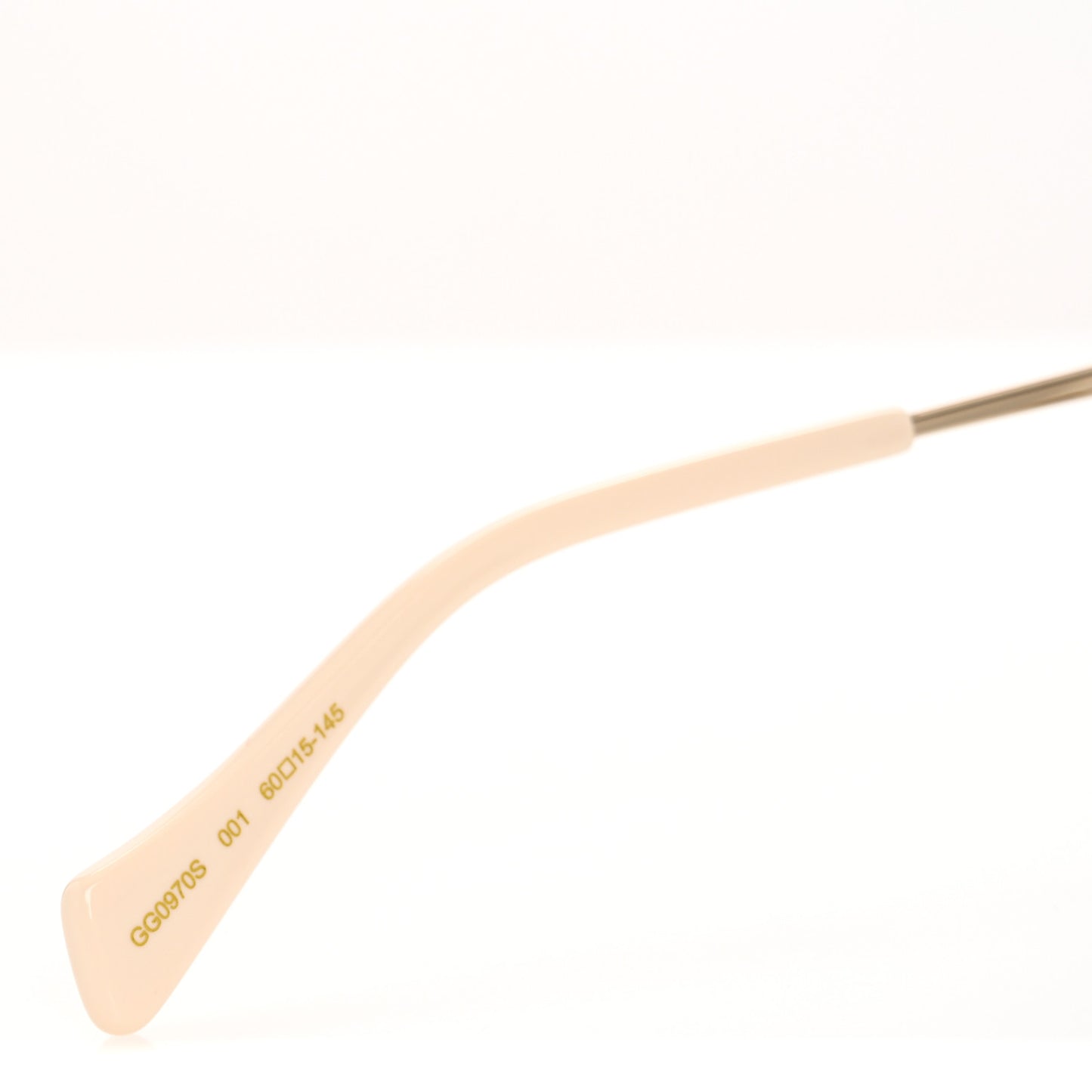 Metal Square Frame Sunglasses GG0970S Gold Grey
