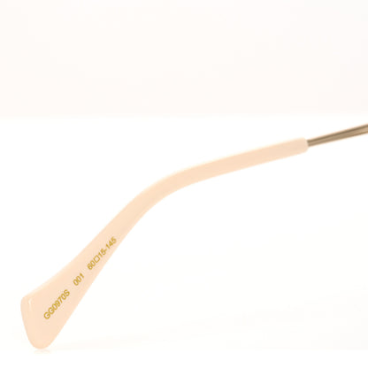 Gucci Metal Square Frame Sunglasses GG0970S Gold Grey 6 of 8