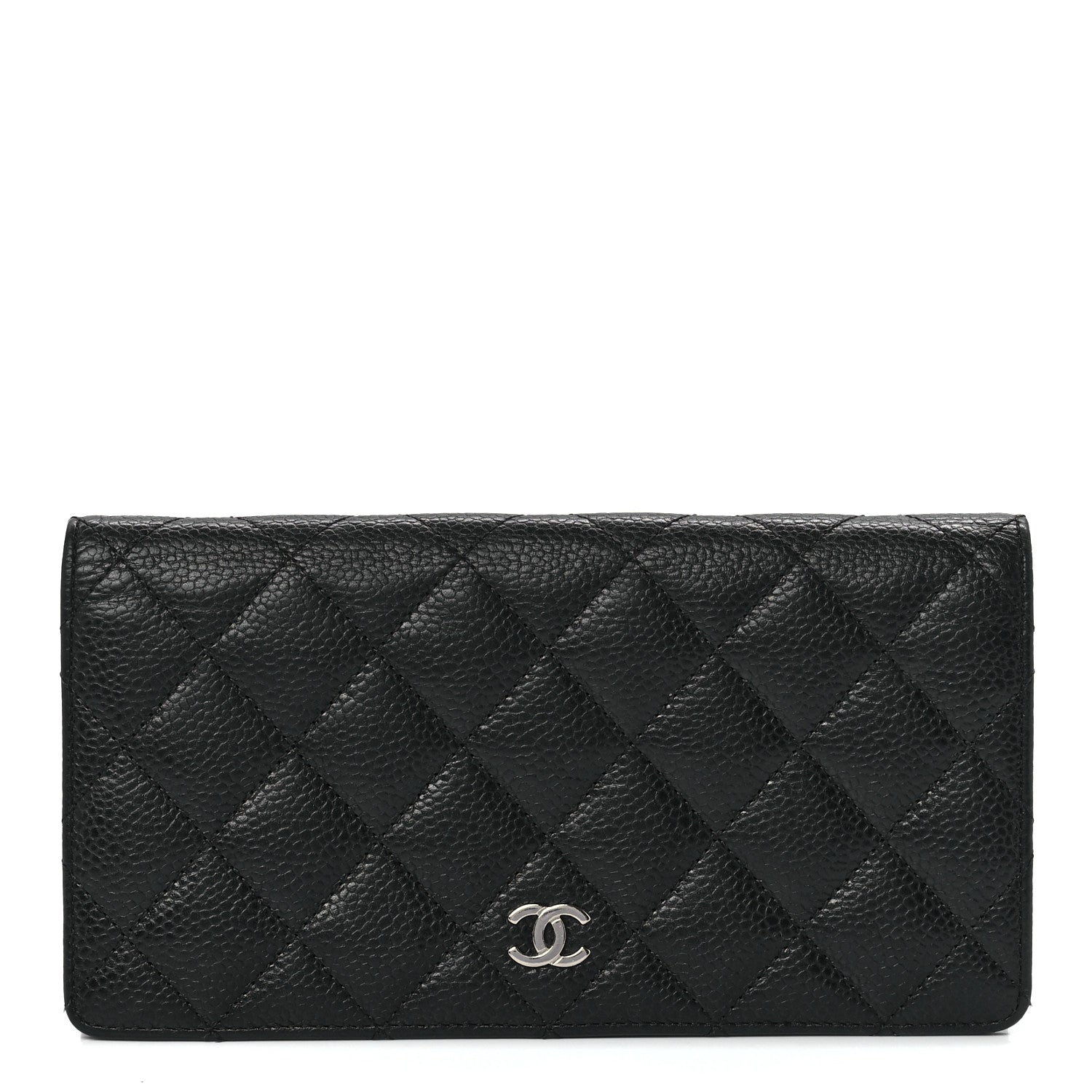 Chanel Caviar Quilted Yen Wallet Black 1 of 14