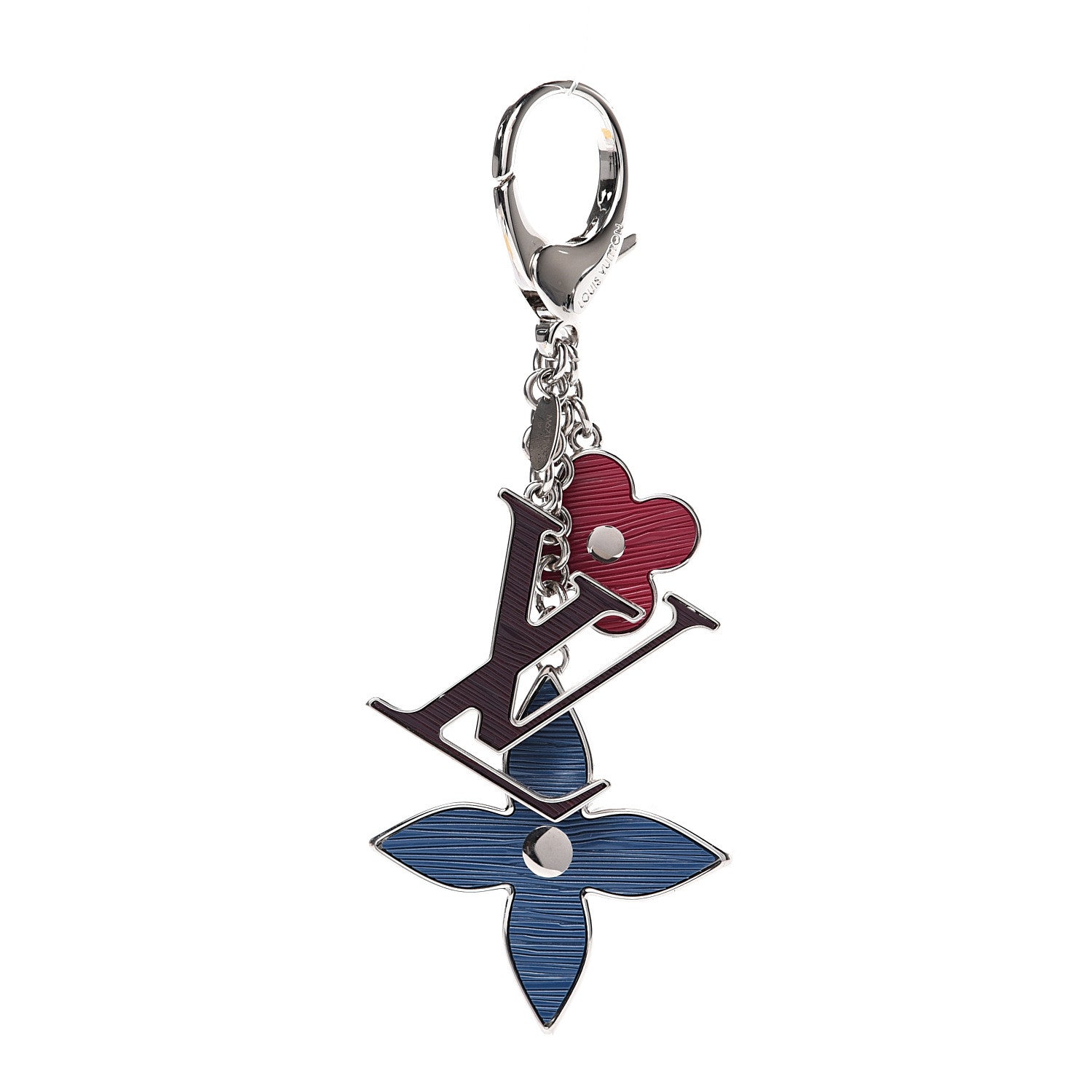 Louis Vuitton Fleur d'Epi Bag Charm Figue Fuchsia Indigo 1 of 5